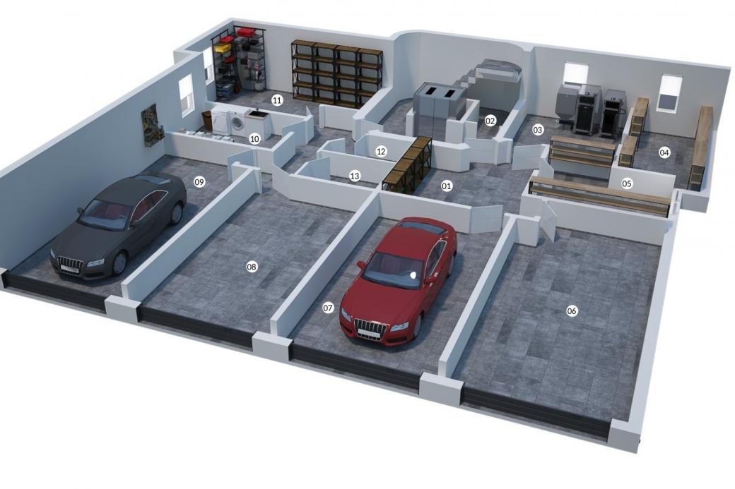 Plan 3 D Sous-sol Clos B - 3.5 pièces Appartement en attique a Ovronnaz