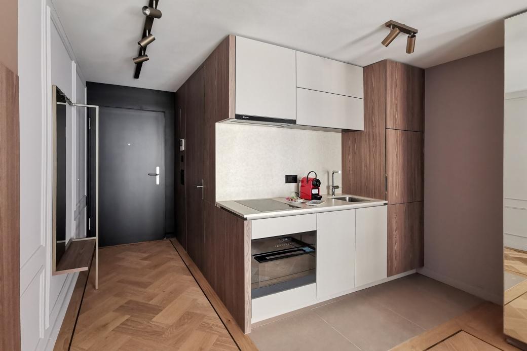 Moderne, praktische Küche - 1.5 Zimmer Möblierte Wohnung in Zürich