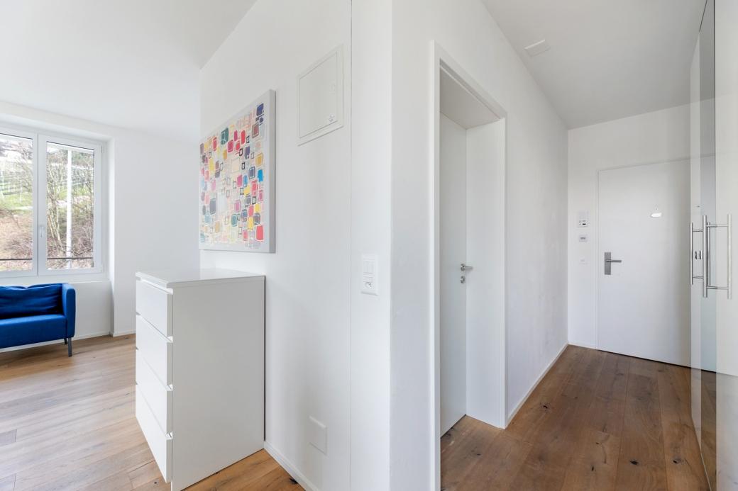 Eingangsbereich mit Wandschrank - 1.5 Zimmer Möblierte Wohnung in Zürich