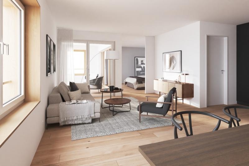 Praktische Einteilung - Wohn- und Esszimmer - 3.5 stanze Appartamento ultimo piano a Höri