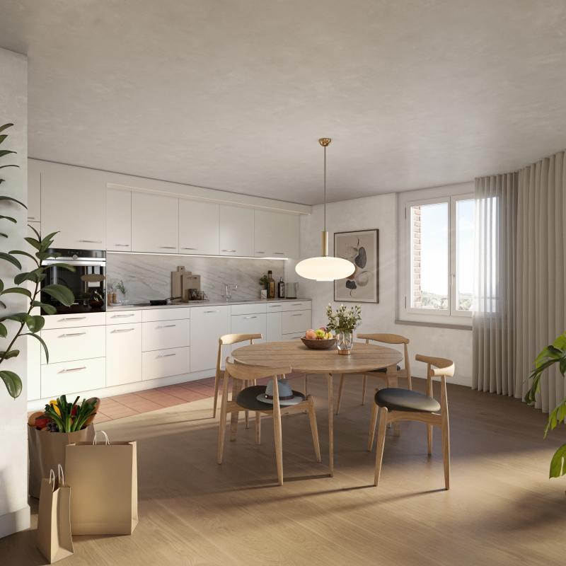 Küche und Essbereich - 2.5 Zimmer Wohnung in Stein am Rhein