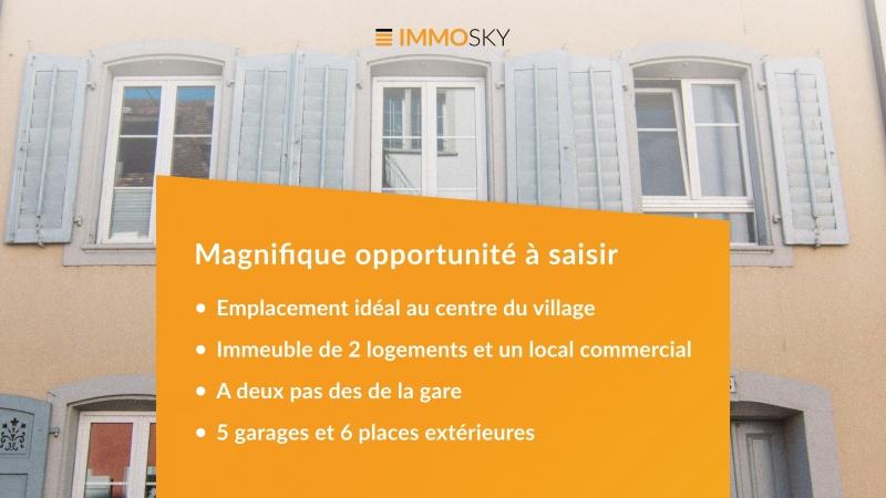 Banière ImmoSky - 2 appartements Immeuble mixte à Court