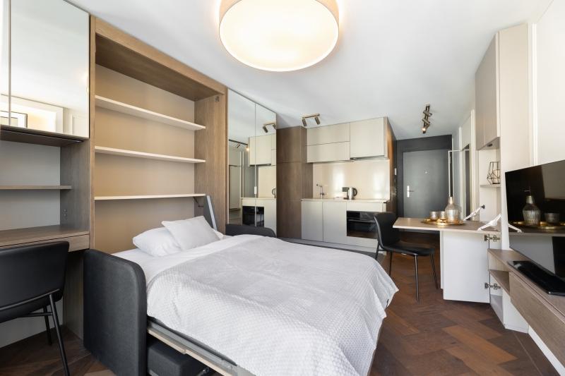 Schlafen - 1.5 Zimmer Möblierte Wohnung in Zürich