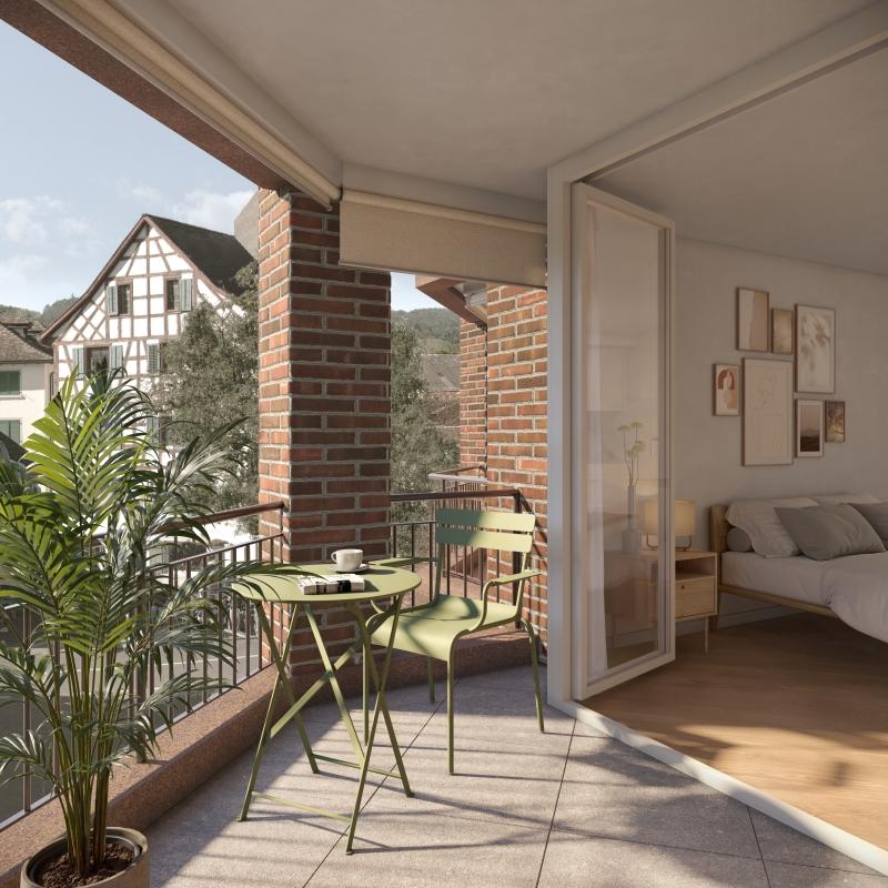 Balkon - 1.5 Zimmer Wohnung in Stein am Rhein