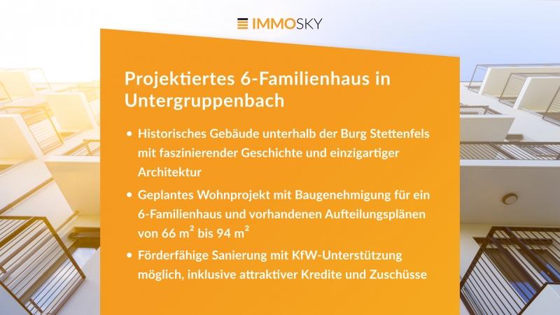 Projektiertes 6-Familienhaus - 