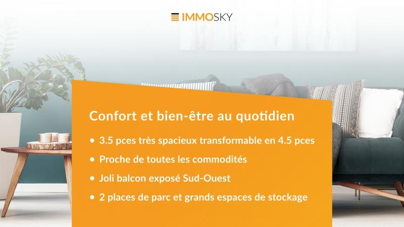 Bannière ImmoSky NEW - 3.5 Zimmer Etagenwohnung in Cossonay