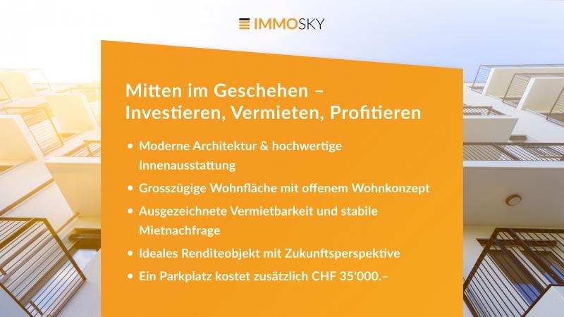 Mitten im Geschehen – Investieren, Vermieten, Profitieren  - 4.5 Zimmer Etagenwohnung in Suhr