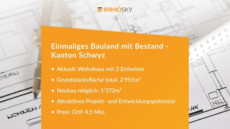 Einmaliges Bauland mit Bestand - Terrain à bâtir à Morschach