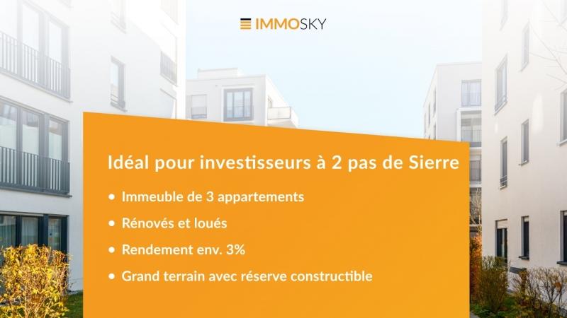 Bannière ImmoSky - 3 appartements Immeuble d'habitation à Corin de la Crête
