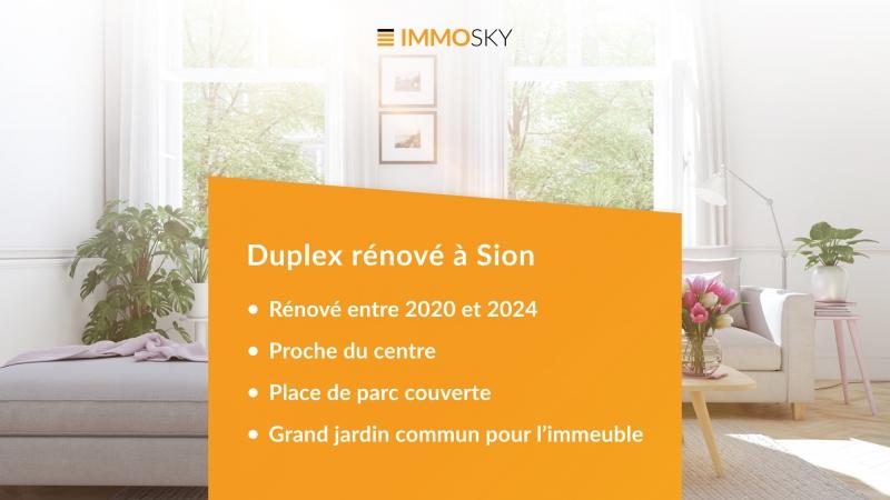 Bannière ImmoSky - 4.5 pièces Duplex a Sion
