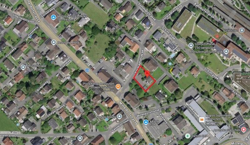 Googlemaps - Terrain à bâtir à Gränichen