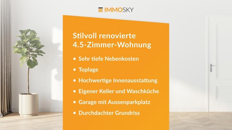 Stilvoll renovierte Wohnung - 4.5 pièces Appartement a Flamatt
