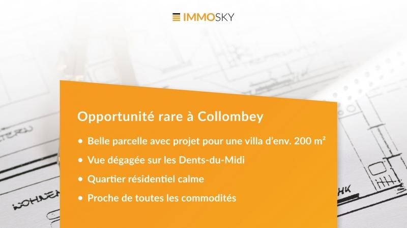 Bannière ImmoSky - Terrain à bâtir à Collombey
