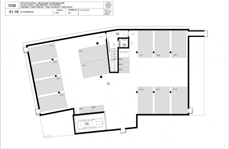 Pianta - 01 - 3.5 pièces Appartement a Biasca