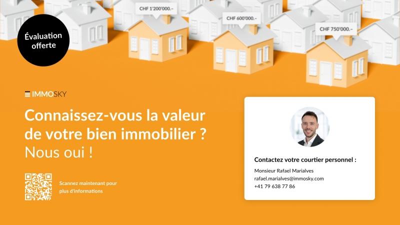Connaissez-vous la valeur de votre bien immobilier ?  - 4.5 stanze Appartamento a St Aubin Sauges