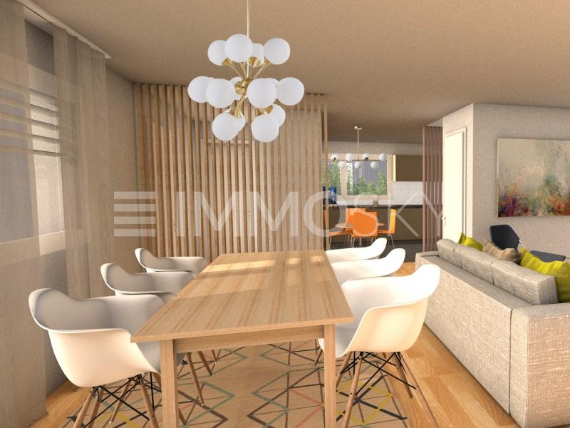 Plan 3D Rez villa C1 et C2 - 5.5 rooms End-terrace house in Delley