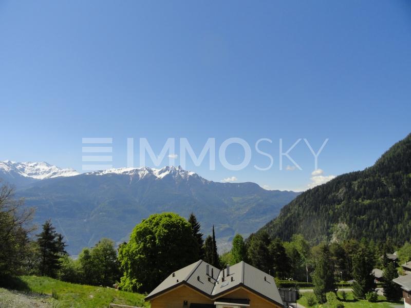 Vue Sud  - 2.5 pièces Appartement en rez-de-chaussée a Ovronnaz