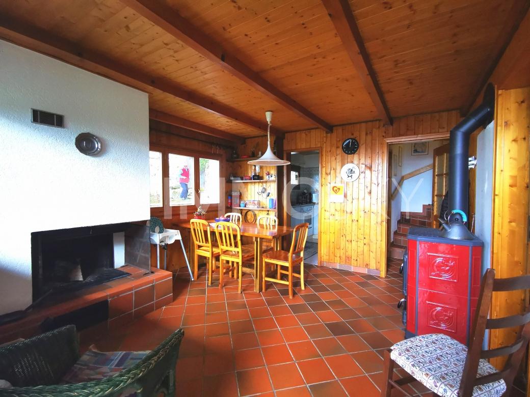 Ampio, accogliente e luminoso tinello con moderno camino e stufa a legna - 5.5 Zimmer Haus in Bellinzona