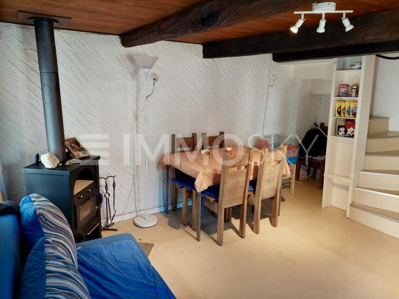 Soggiorno con stufa a legna - 2.5 rooms House in Carena