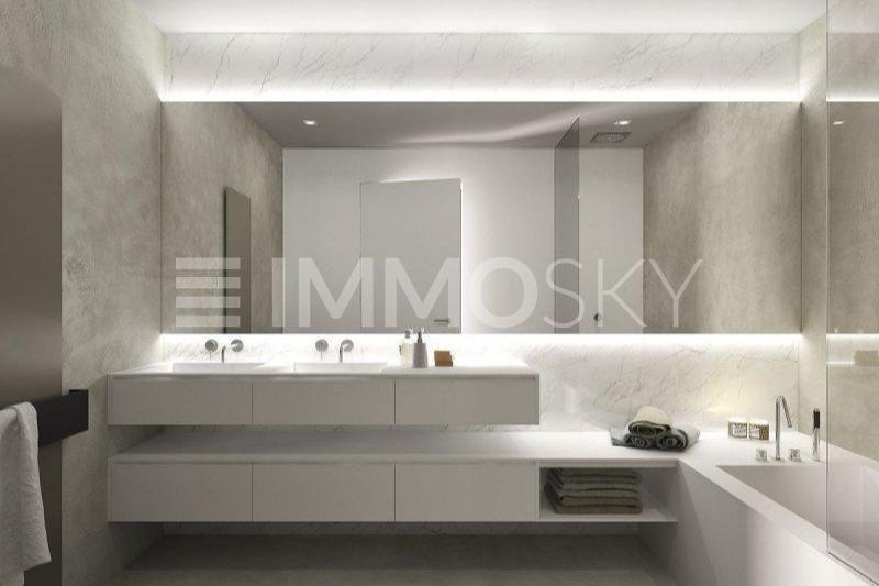 Salle de bain design - 4.5 Zimmer Etagenwohnung in Romont FR
