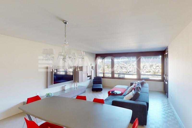 Ampio e luminoso soggiorno - 3.5 Zimmer Etagenwohnung in Viganello