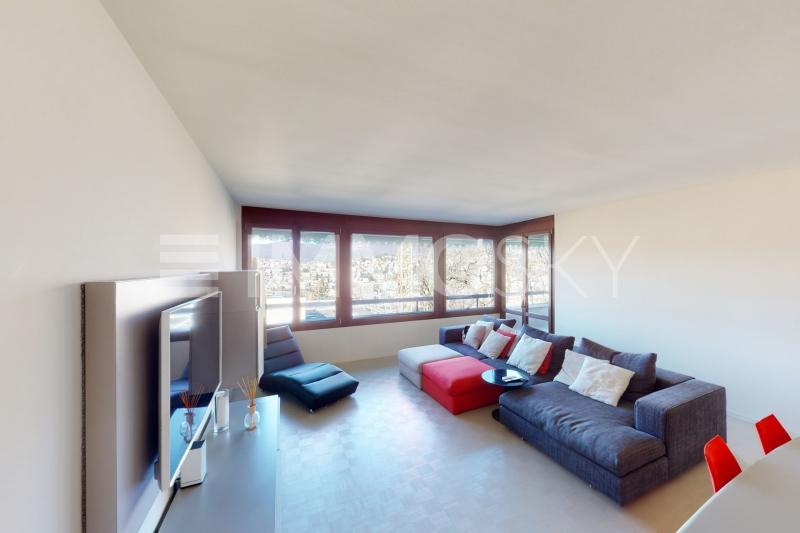 Il soggiorno vista lago - 3.5 Zimmer Etagenwohnung in Viganello
