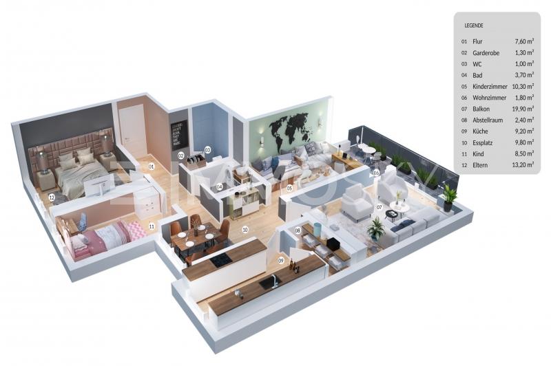 3D-Grundriss - 