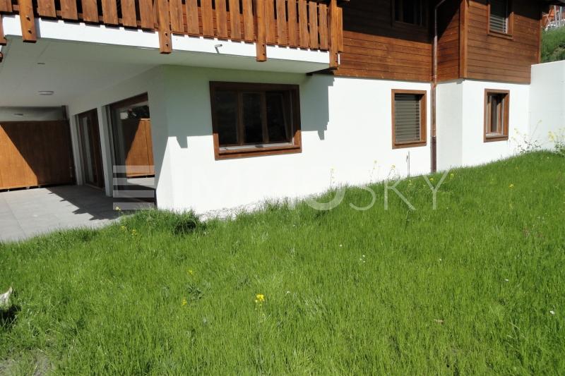Jardin privatif - 3.5 pièces Appartement en rez-de-chaussée a Ovronnaz