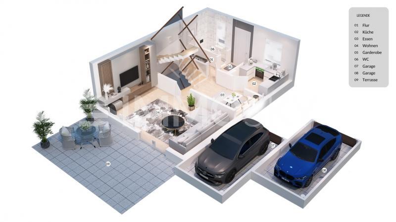3D-Grundriss EG - 