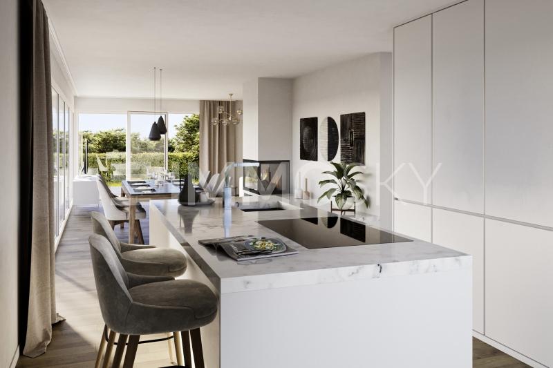 Spacieuse cuisine américaine - 5.5 Zimmer Villa in Chavannes sous Orsonnens