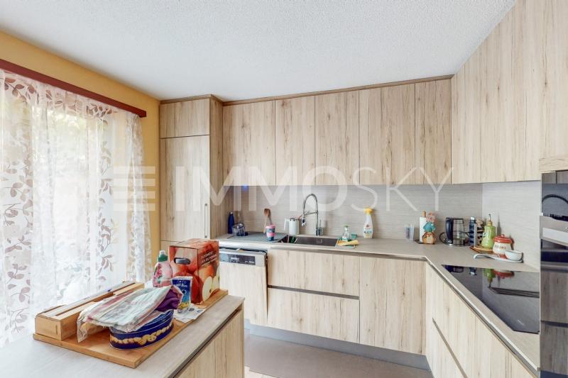 Cucina con accesso al terrazzo  - 5.5 Zimmer Haus in Curio