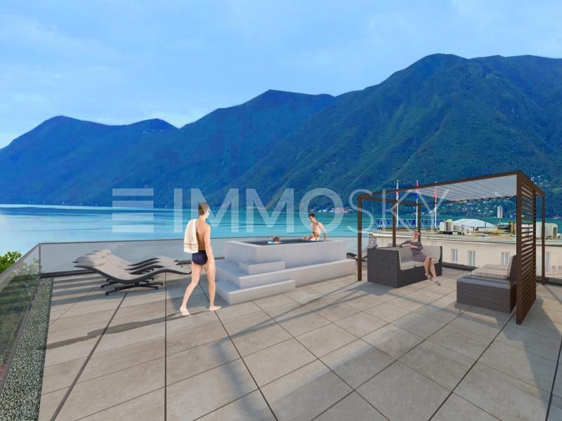 Rooftop mozzafiato - 3.5 Zimmer Etagenwohnung in Lugano