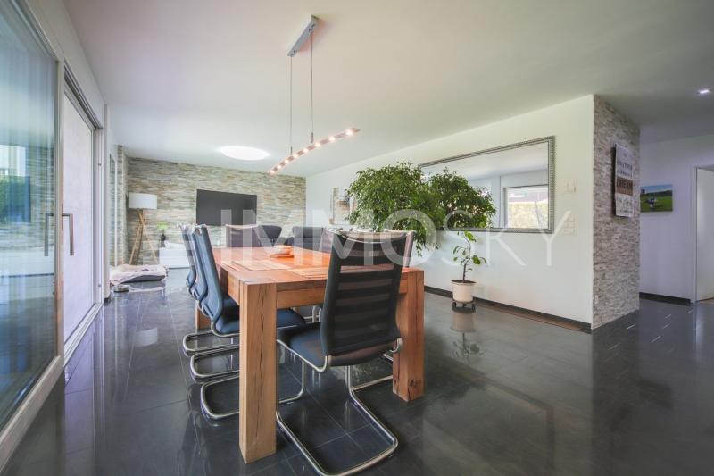 Essbereich mit direktem Zugang zum Garten - 4.5 Zimmer Gartenwohnung in Nebikon