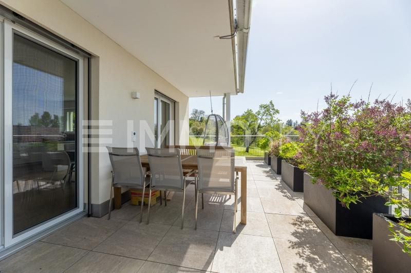 Weitläufige Terrasse - 5.5 rooms Semi-detached house in Sulz LU