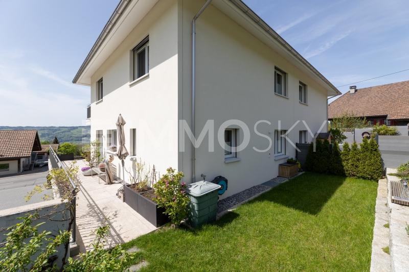 Gartenseite des Hauses - 5.5 rooms Semi-detached house in Sulz LU