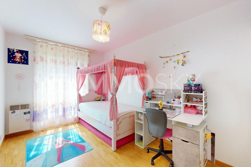 Chambre enfant - 4.5 Zimmer Etagenwohnung in Marly