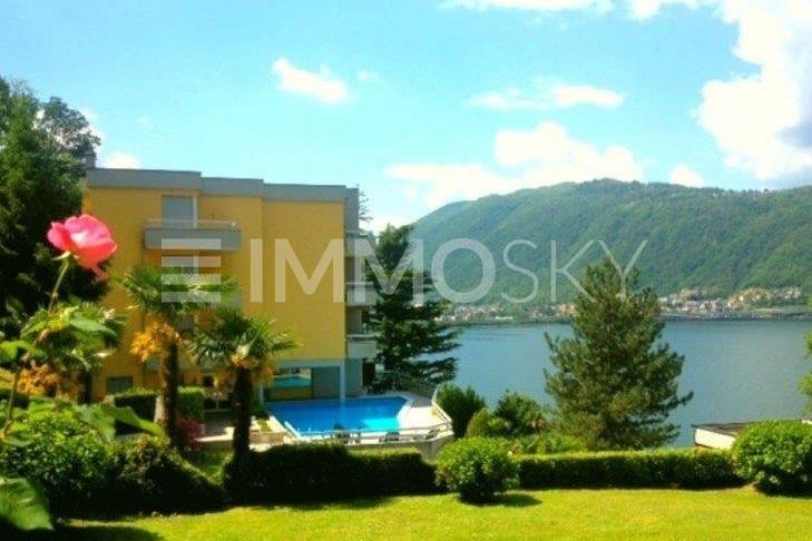 Palazzina signorile con piscina - 2.5 Zimmer Etagenwohnung in Bissone