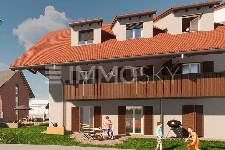 Gartenansicht - 4.5 Zimmer Wohnung in Schüpbach