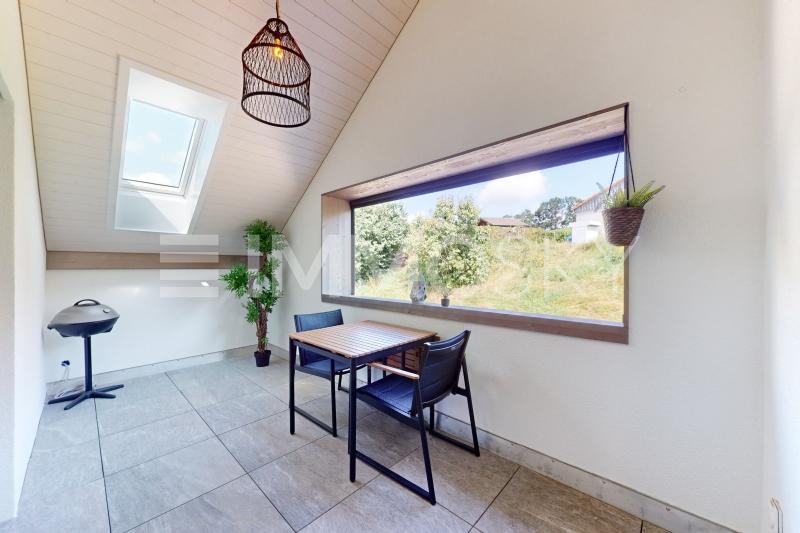 Loggia ouvert sur l extérieur - 3.5 rooms Maisonette in Farvagny le Petit