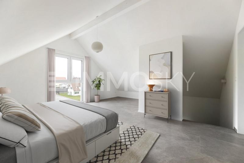 Schlafzimmer mit eigenem Badezimmer  - 4.5 rooms One-family house in Nunningen
