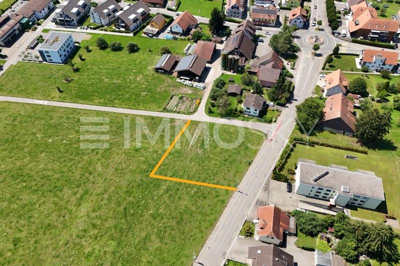 Seitenansicht Grundstück - Bauland in Härkingen