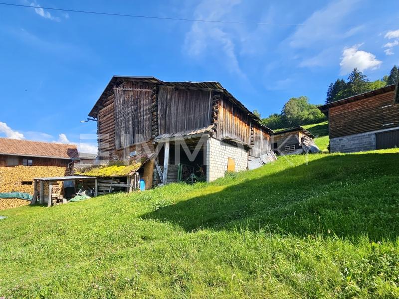Erhöhte Lage - Bauland in Obersaxen Meierhof