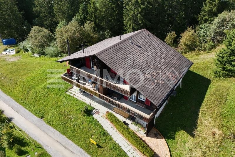 Luftansicht - 2.5 Zimmer Ferienwohnung in Marbach LU