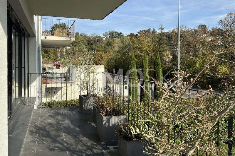 Espace extérieur ressourçant - 5.5 pièces Maison mitoyenne d'angle a Pully