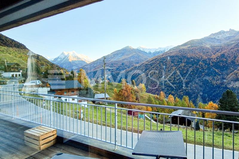 Vue sur les Montagnes du Val d'Hérens - 6.5 Zimmer Haus in St Martin VS