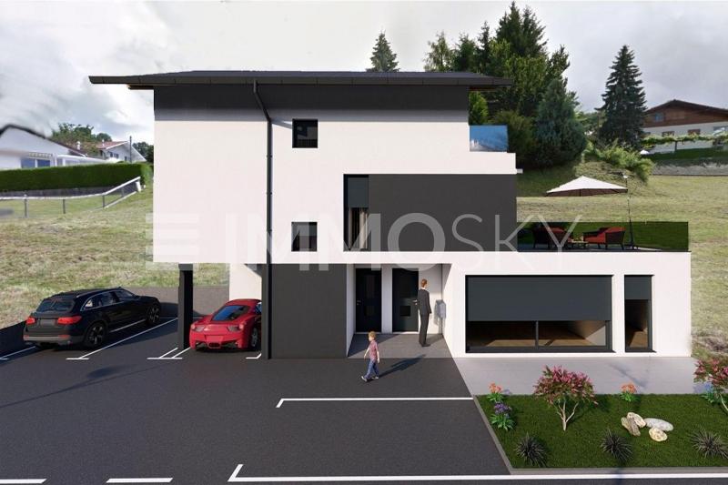 Haus mit nur 2 Einheiten  - 5.5 Zimmer Gartenwohnung in Plasselb