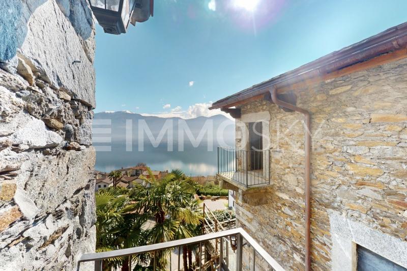 Vista panoramica dal balcone - 2.5 Zimmer Haus in Brissago