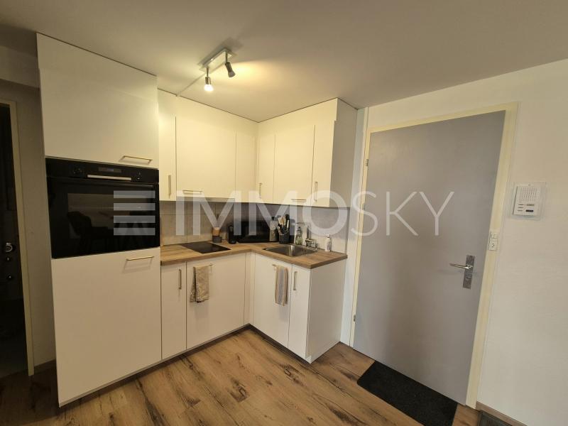Moderne Küche mit viel Stauraum - 2.5 pièces Appartement a Davos Dorf