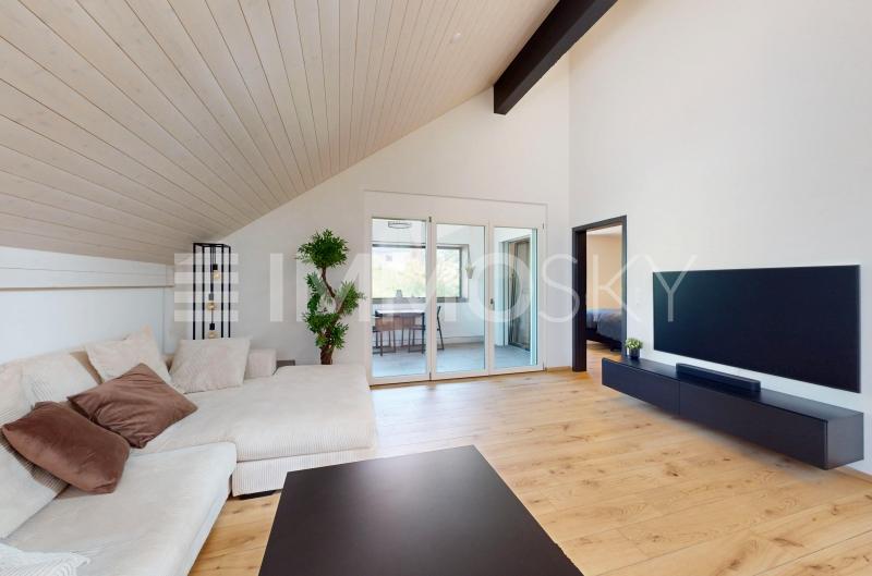 Espace salon - 3.5 rooms Maisonette in Farvagny le Petit