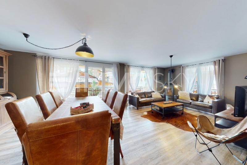 Offene Küche zum Wohnbereich - 4.5 Zimmer Ferienwohnung in Grächen